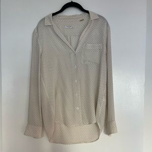 Polka Dot Silk Blouse